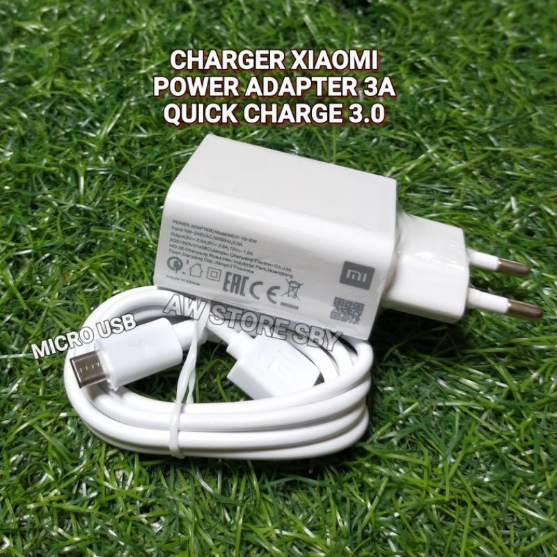 Fast Charger xiaomi MICRO USB Redmi 3 4x 4a 5a 6a note 3 note 4 [Micro 9se 18W]