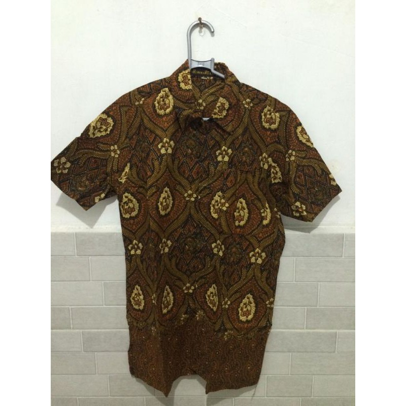 #tokoMAMOY ; Preloved BENANG RAJA Batik Coklat/Batik Pria/Men Apparel/Casual
