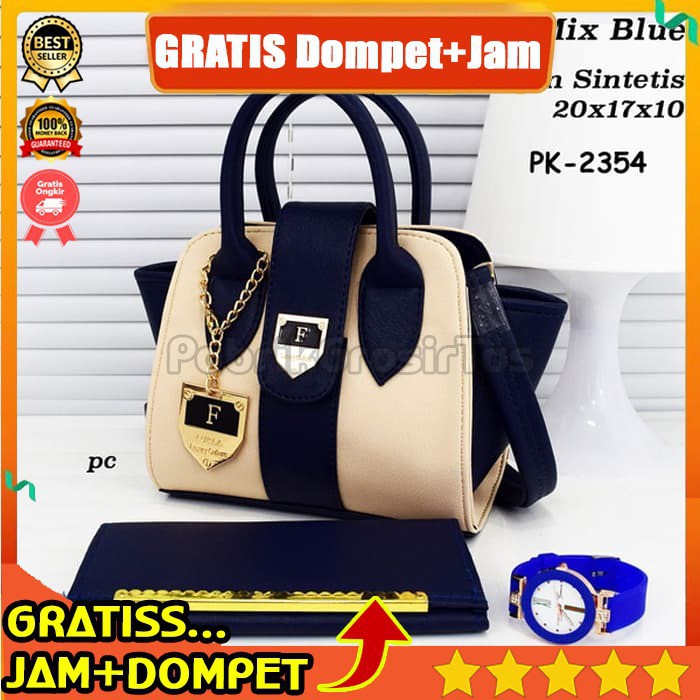 Tas Import Wanita Fashion Korea Glossy Branded Batam Murah Sale Cuci Gudang Alexia Lenore 2in1