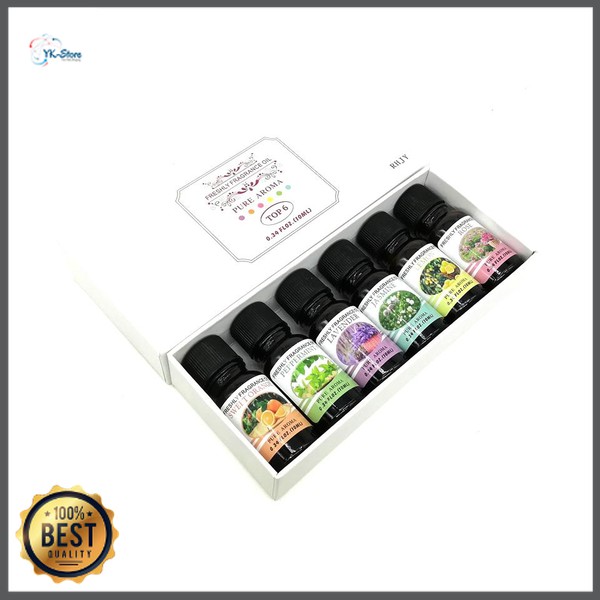 Taffware Pure Aroma Essential Fragrance Oil Aromatherapy 6 in 1 10ml - RHJY - ORIGINAL 100%