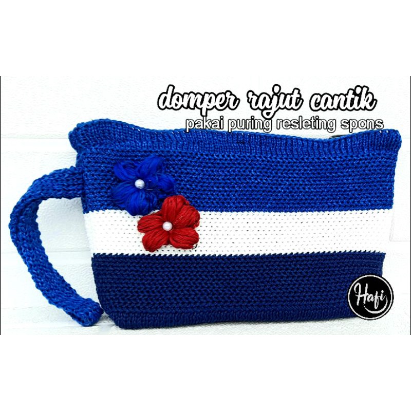 tas dompet bunga rajut #slingbag #tasrajut