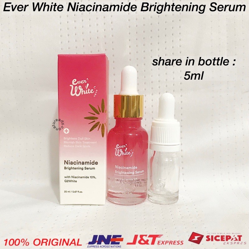 SHARE Ever White Niacinamide Brightening Serum in bottle