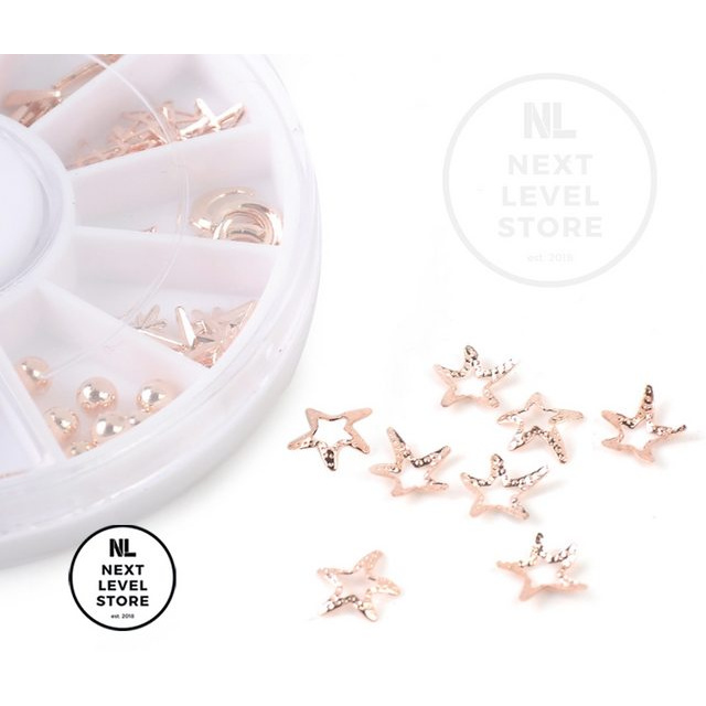 Premium Japanese DIY Nail Art Decoration 3D Stiker Sticker - ROSE GOLD