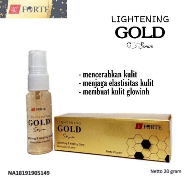 SYB FORTE SERUM GOLD BRIGHTENING / SERUM WAJAH FOR LIGHTENING AND HEALTHY GLOW / SYB ORIGINAL / gros