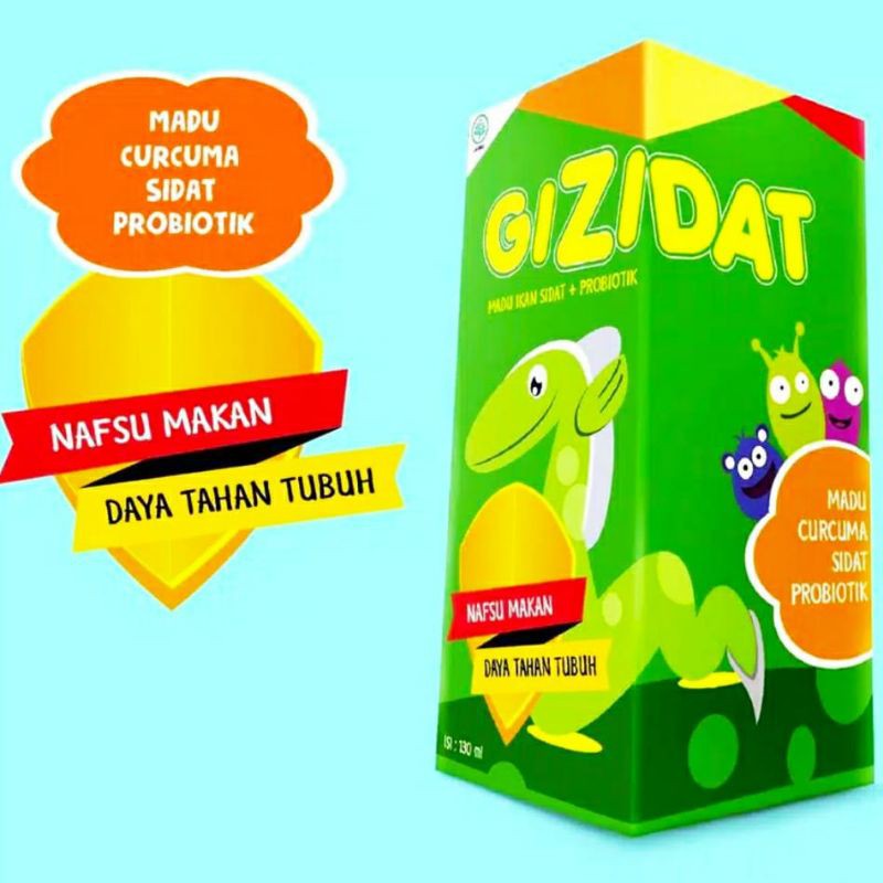 Gizidat Asli Original Madu Anak Ekstrak Ikan Sidat Plus Probiotik Penambah Nafsu Makan &amp; Imunitas