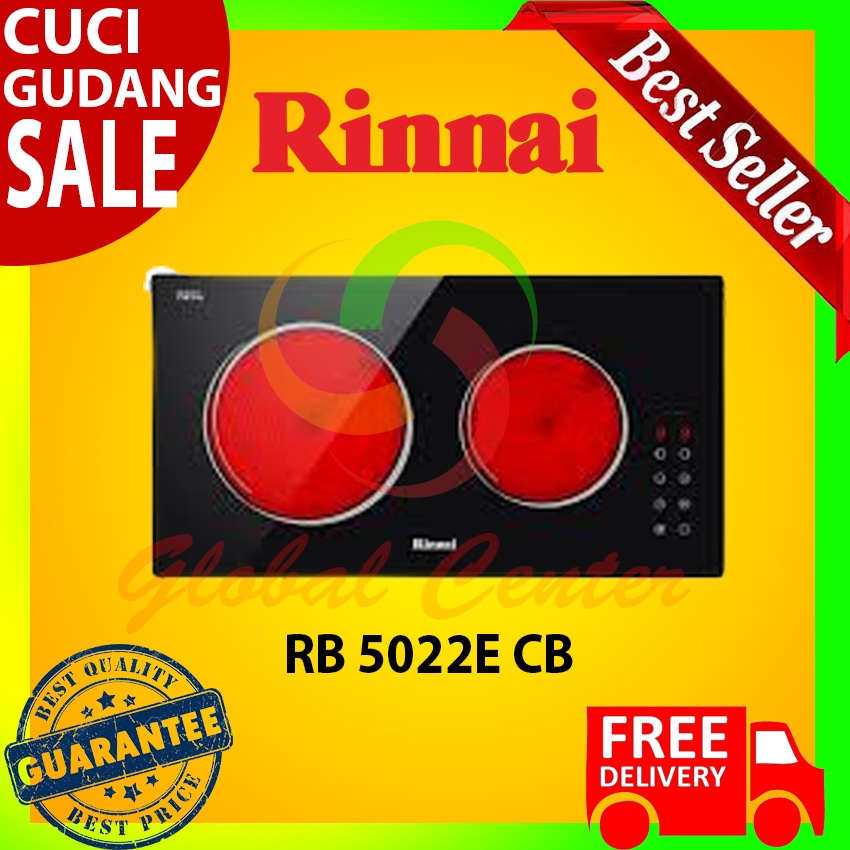 kompor tanam listrik induksi 2 tungku RINNAI RB 5022E CB