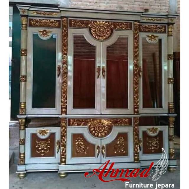 Lemari hias/ lemari hias jati ukir