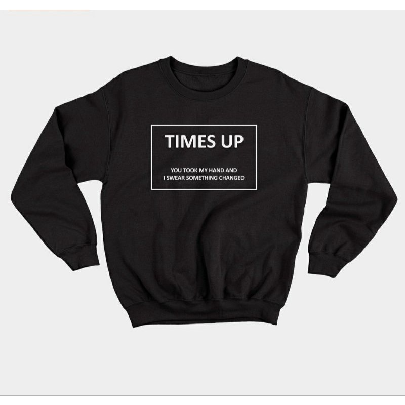 SWEATER CREWNECK BASIC PRIA WANITA (TIMES UP)