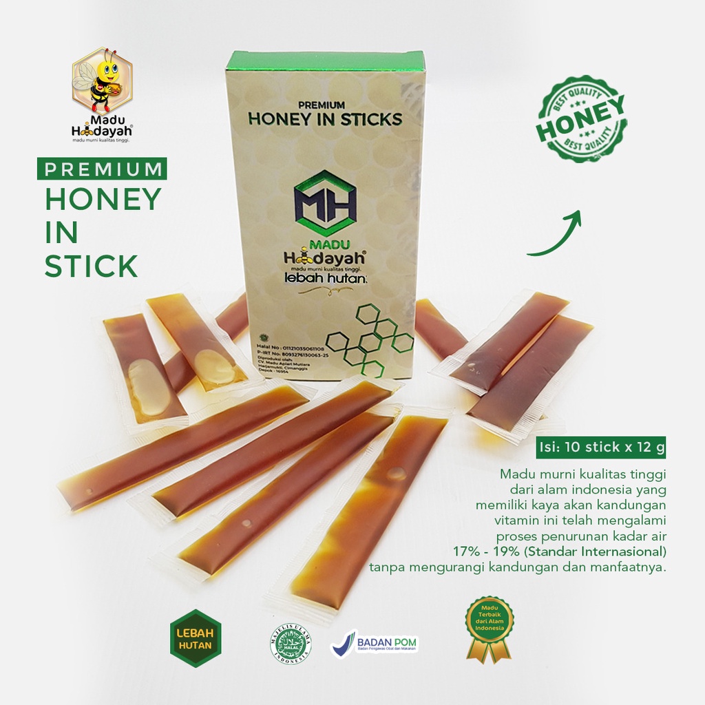 

MADU STICK PREMIUM LEBAH HUTAN ISI 10