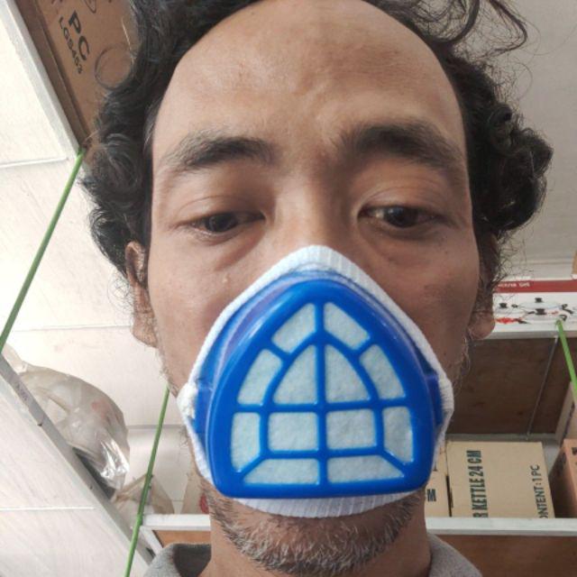 Masker  Safety Anti Debu Polusi Asap Serbuk Kayu Bakteri 