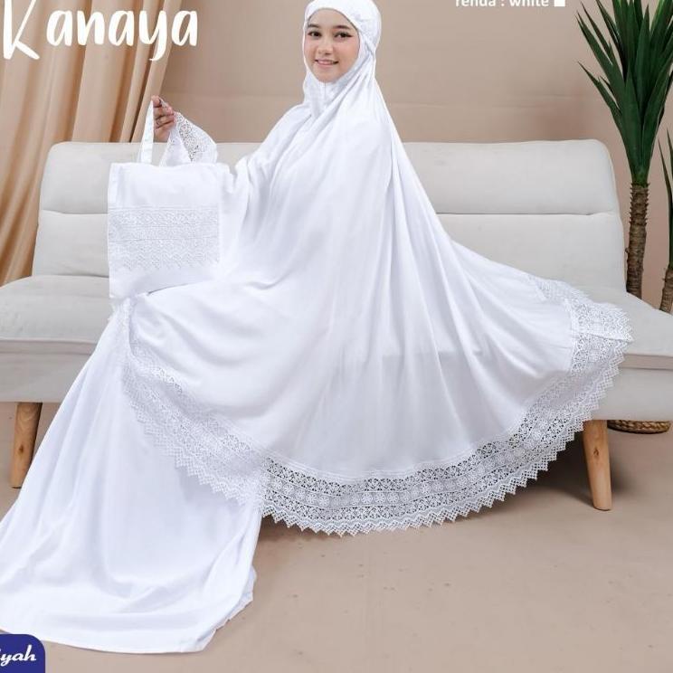 Koleksi Terbaru.. MUKENA DEWASA RAYON SUPER PREMIUM PUTIH POLOS RENDA IMPORT MEWAH MUKENA ALIYAH PUT