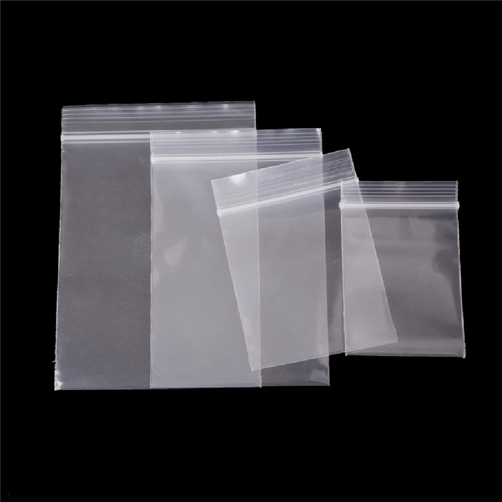 100 Pcs Kantong Plastik Tebal 0.12mm Dengan Segel Zip Lock