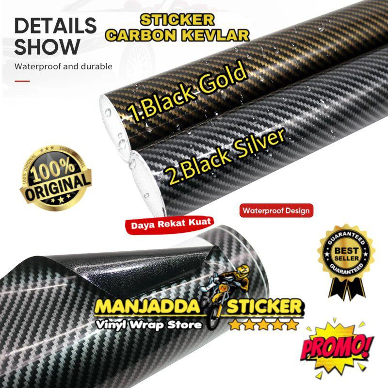 Stiker Skotlet motor Stiker Carbon Fiber 5D Stiker super glossy