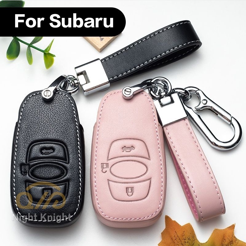 NEW high quality Leather Car Key Case Protection Cover For Subaru XV Forester BRZ WRX STI Levorg Outback