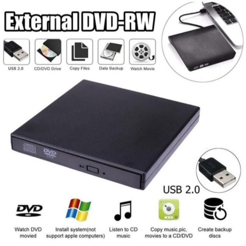 EXTERNAL CASE USB 2.0 DVD-RW MEDIA PENYIMPANAN