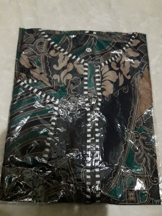 Tey-17 Batik Wanita Asj Sa Hrb026 Kenongo Kemeja Tosca Pendek Bd 084