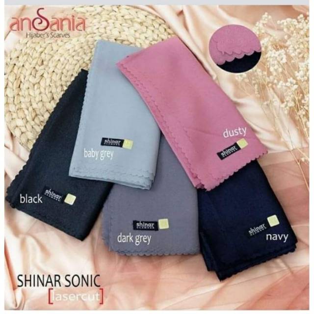 Voal Lasercut Shinar Segiempat Hijab Glamour Square Sinar Gliter