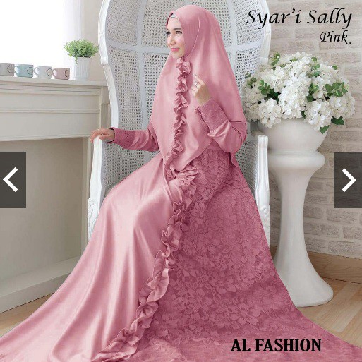 Termurah Baju Gamis Syari Ramadhan Wanita Muslim SALLY Agen