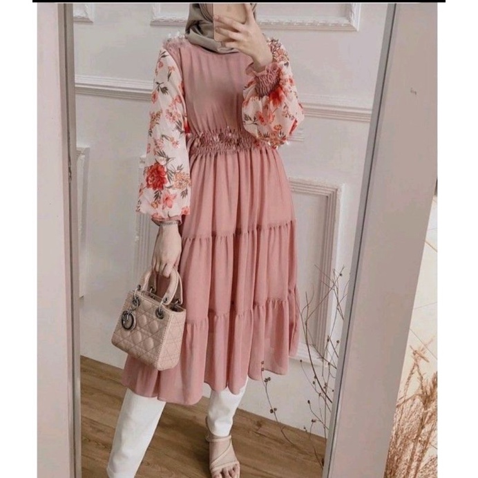 ERDE SET / ONE SET JUMBO XXL - STANDART XL  / YOSIE SET ONESET MOTIF ABSTRAK DAILY SET HOMEWEAR HOMEY SETELAN WANITA MOTIF TIE DYE   ONE SET RAYON-SYIFA TUNIK DUSTY