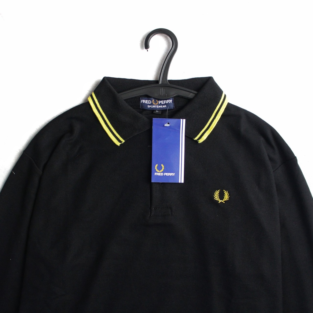 T-Shirt Long Sleeve Polo fred Perry Twin Premium Quality