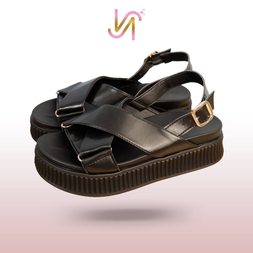 Nadilastuff Oriental Platform Sandal Hak 5 cm Wanita Premium