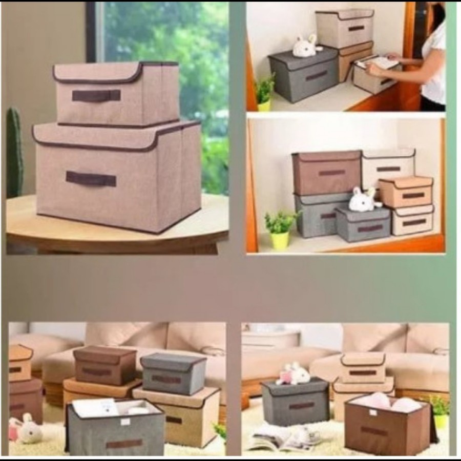 Storage Box 2 in 1 Tempat Penyimpanan Pakaian Selimut Organizer Rumah