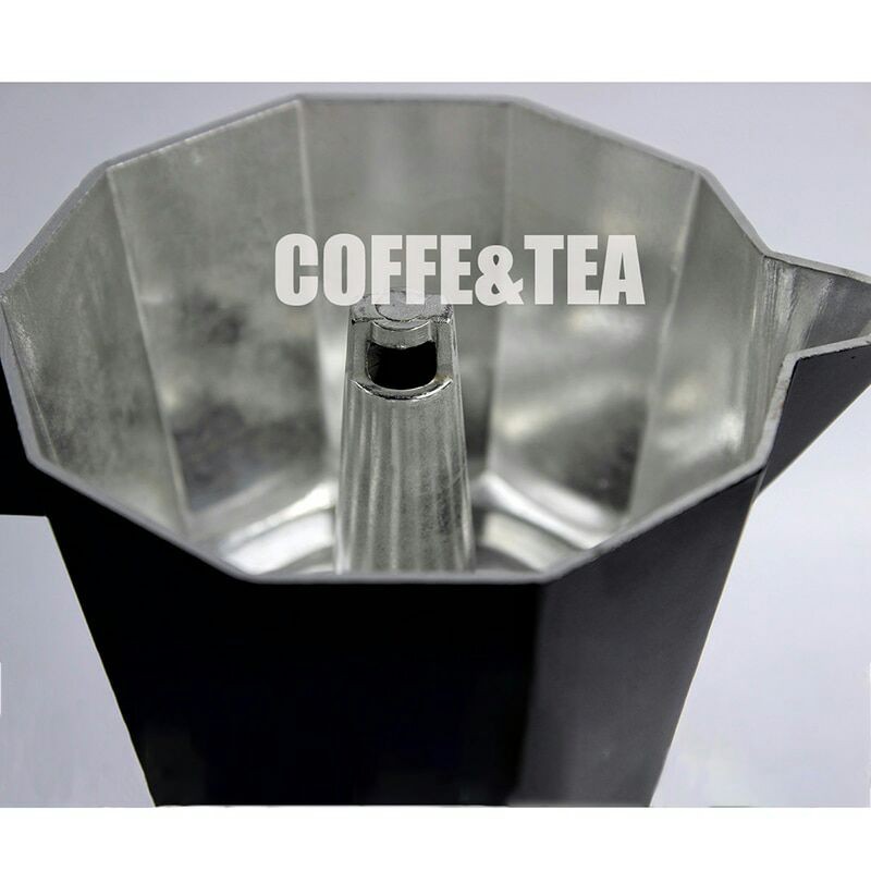 OneTwoCups Espresso Coffee Maker Moka Pot Teko Stovetop Filter 150ml 3 Cup