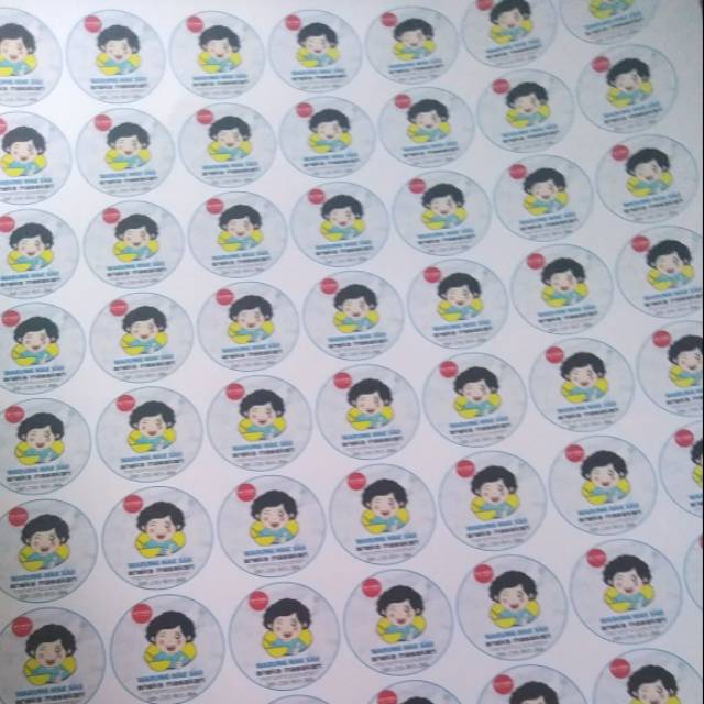 

Cetak stiker transparan / Bontaq
