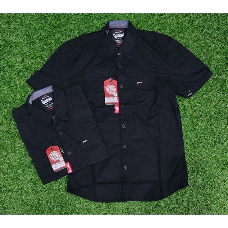 BAJU CARDINAL ORIGINAL KEMEJA PRIA CARDINAL ORI SLIMFIT POLOS PRINT TERBARU TERLARIS