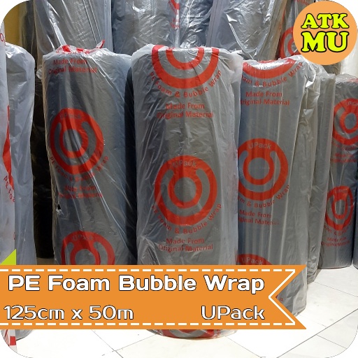 

PE Foam Bubble Wrap Hitam dan Putih 125cm x 50m UPack ONLY GOJEK/GRAB