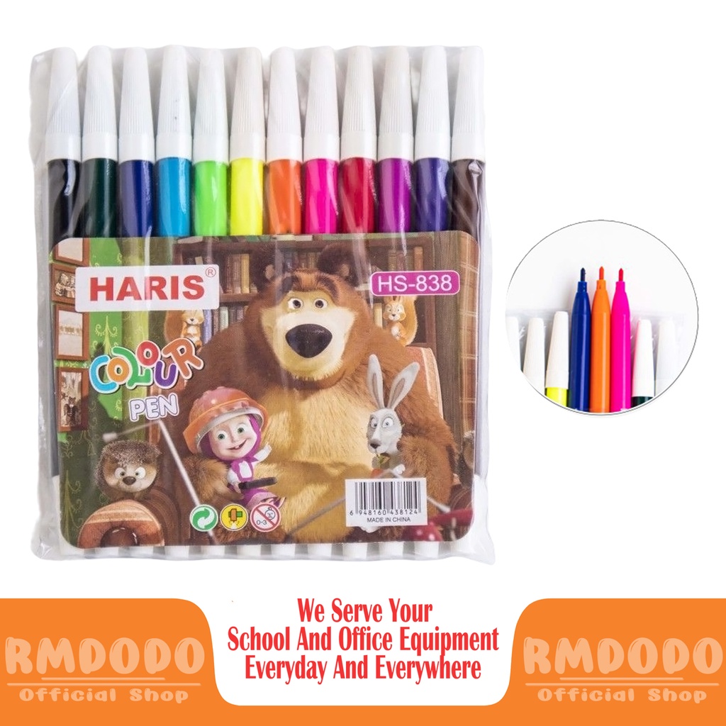 

Rmdodo - Spidol Warna Murah 12 Warna / Spidol Warna Haris Colour Pen / Alat Mewarnai Murah Berkualitas Bisa Cod