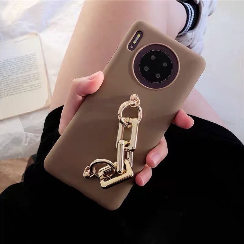 Chain Gold Grip Case Samsung A15 A32 A52 A72 Vivo V21 V20 se V19 Y12 y11 y1s Oppo A74 Reno 5 5f 4 4f