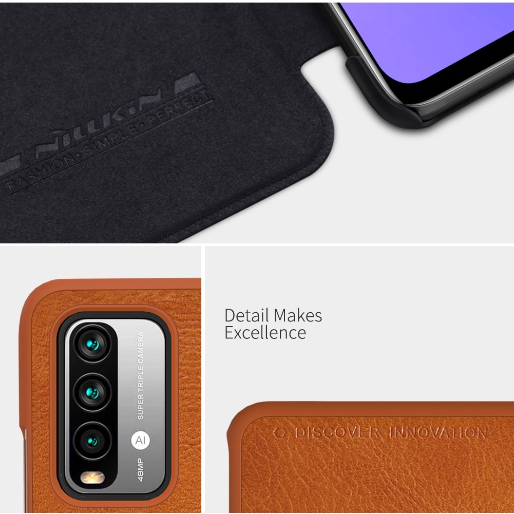Flip Cover XIAOMI Redmi Note 9 4G Nillkin Qin Leather Case Original