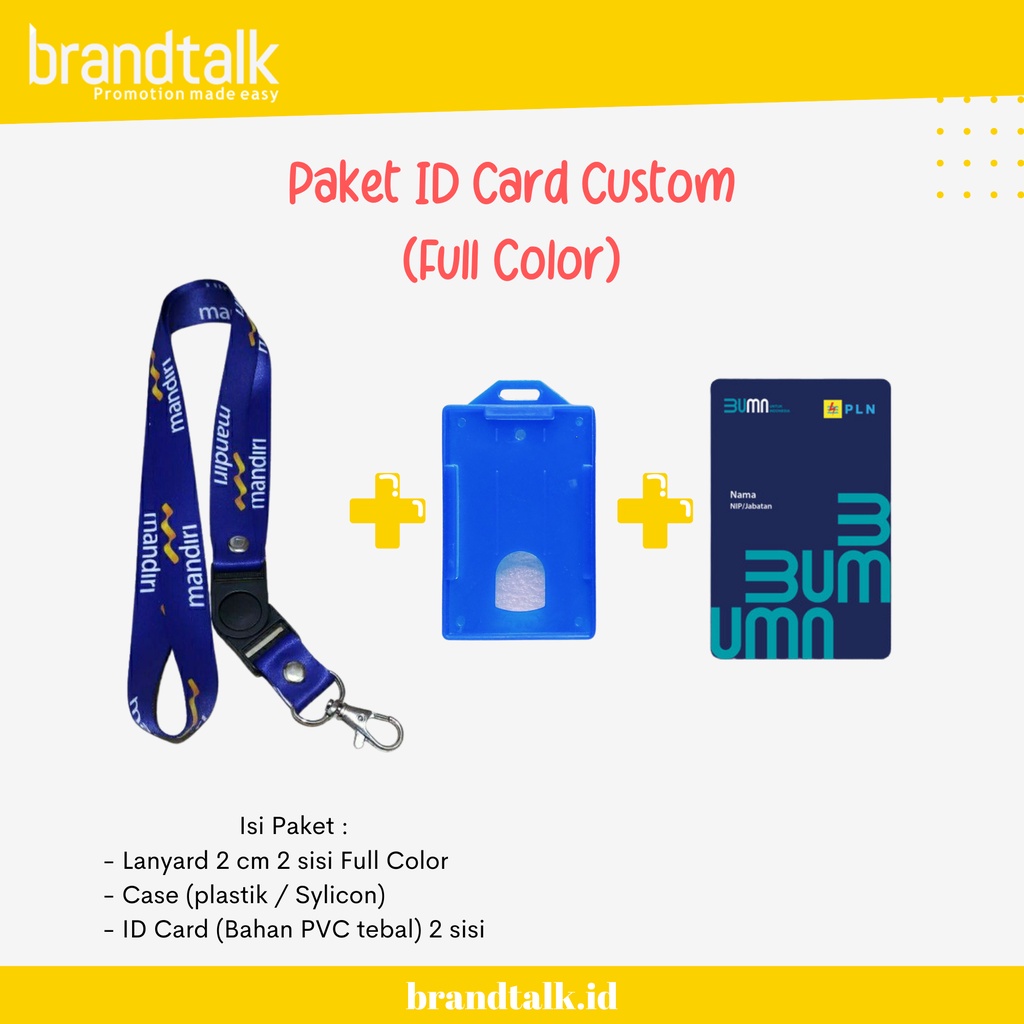 

PAKET LANYARD + ID CARD + CASE CUSTOM