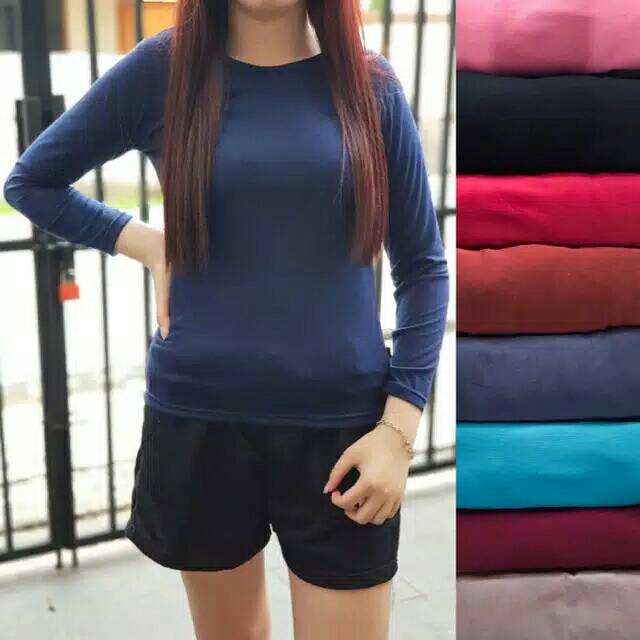 fashionshop119 O Neck / Oneck Panjang / Atasan Wanita / Kaos Polos / Kaos Lengan Panjang (fs)