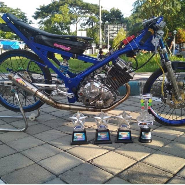 Knalpot Satria FU 155 STD porting Creampie Muffler Jogja