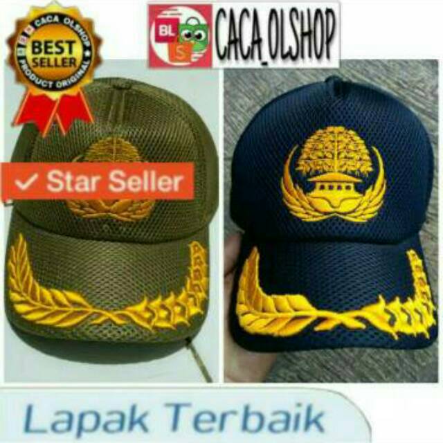 Topi Kopri Korpri PNS Biru Khaki Gol.3