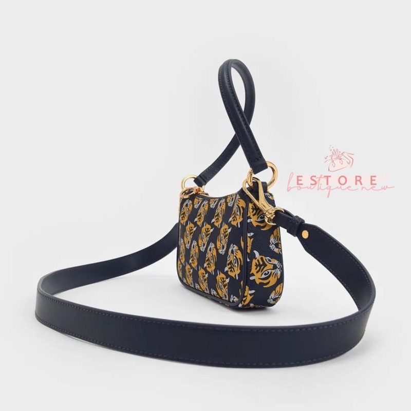 Tiger Print Jacquard Bag