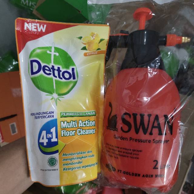 Paket Alat Semprot 2 liter + Dettol Disinfektan 700ml