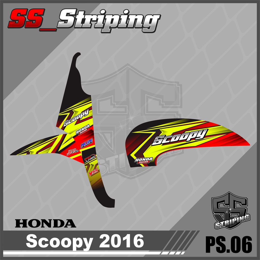 Sticker Striping List Variasi Scoopy 2016 - Striping Scoopy 2016. PS.006
