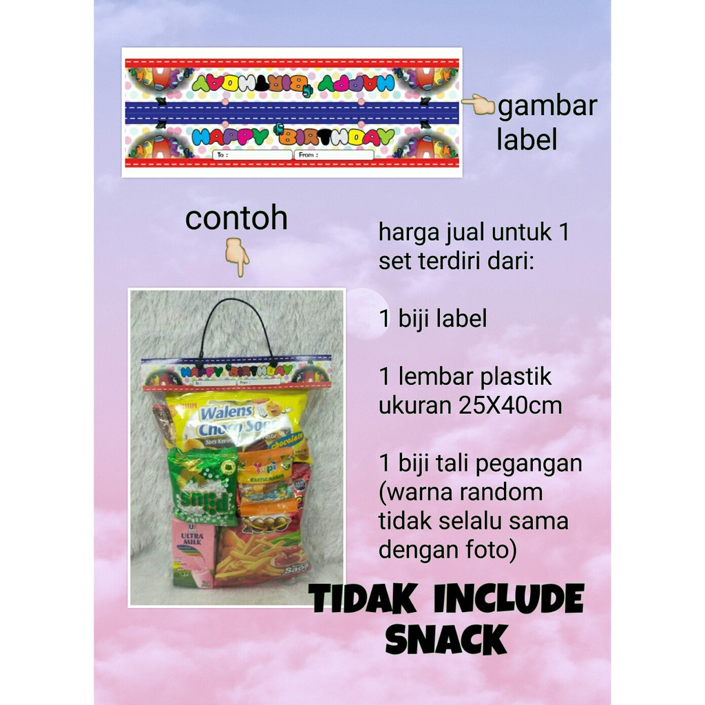 plastik snack plastik souvenir ulang tahun karakter among us AMONG US AMONGUS