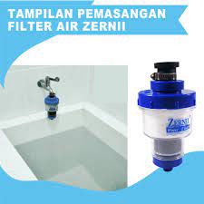 Saringan Zernii Filter Air Carbon / Zernii Water Filter Pembersih Penjernih Air Kran / Saringan Keran Air Serbaguna Original 100% Karbon Aktif