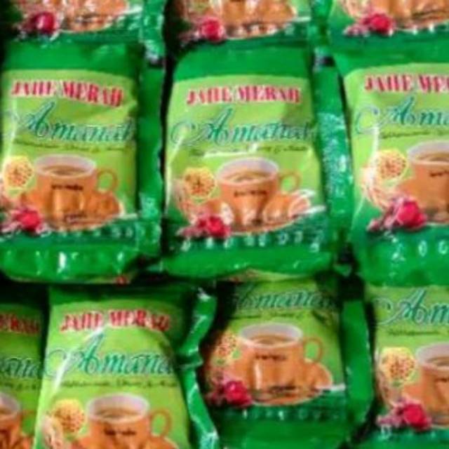 

JAHE MERAH AMANAH isi 12 sachet