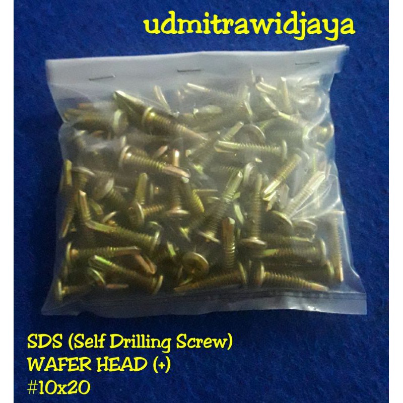 Drilling scrup (+) / sds scrup wafer head (+) #10x22 / scrup drilling + panjang 22mm