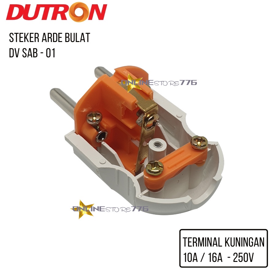 Steker Arde Dutron Bulat Ecer Grosir DV-SAB-01