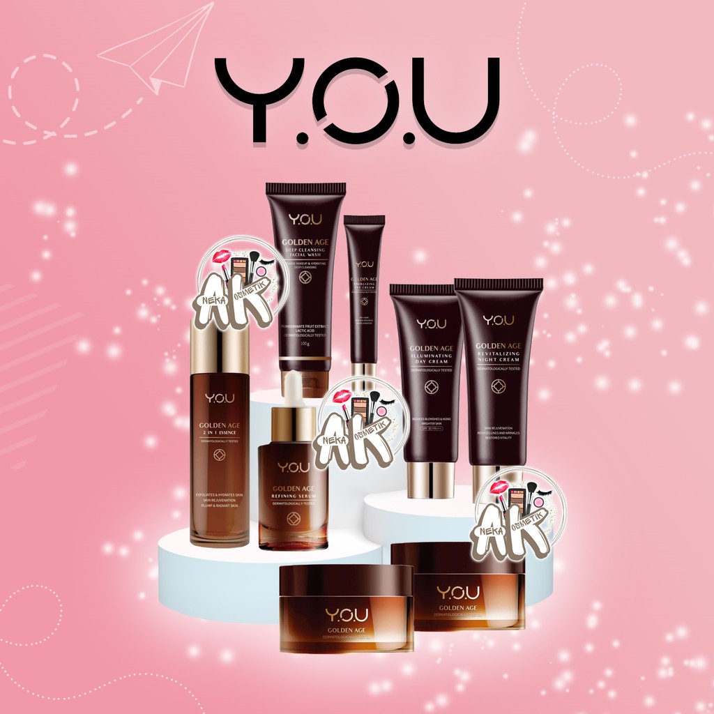 Y.O.U GOLDEN AGE DAY,NIGHT CREAM 18gr &amp; 30gr,Essenses,,refining serum,eyecream,facial wash,Original