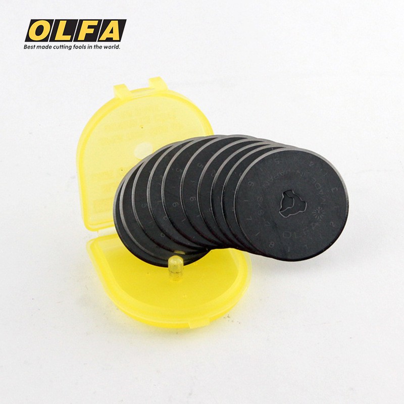 reffil isi ulang cutter pisau rotary cutter merk olfa ukuran 45 mm RB45-10 (10 pcs)