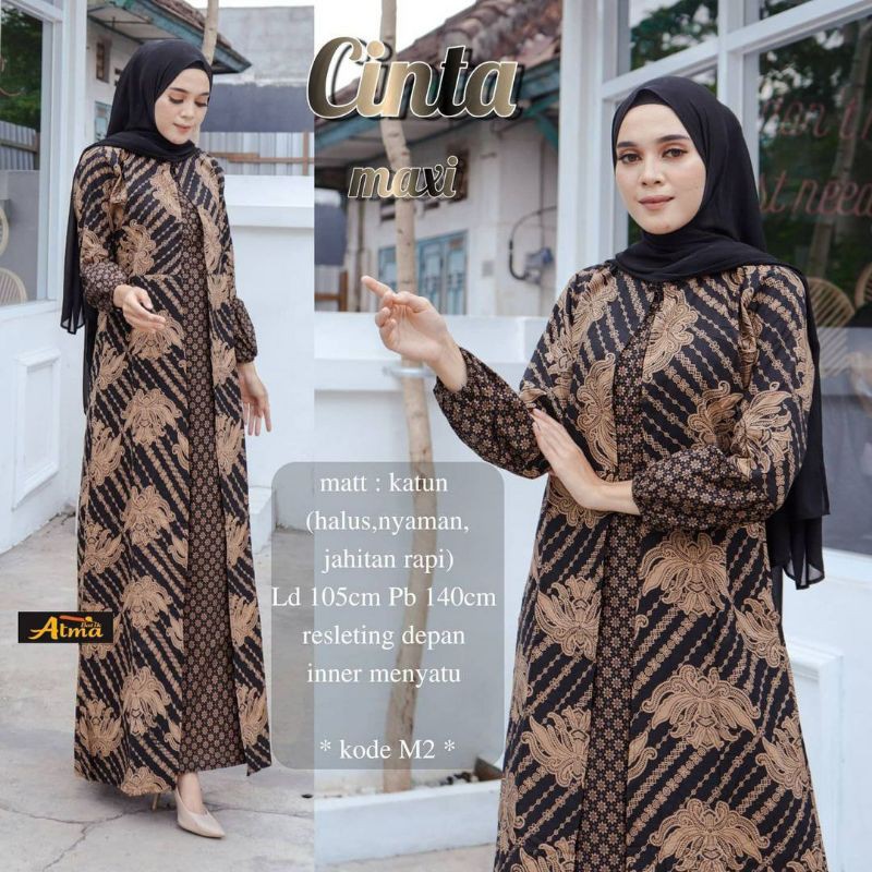 Gamis Batik Manggar,sekar,cantik, Kubis,kupu,padi,daun,size M L Xl Xxl