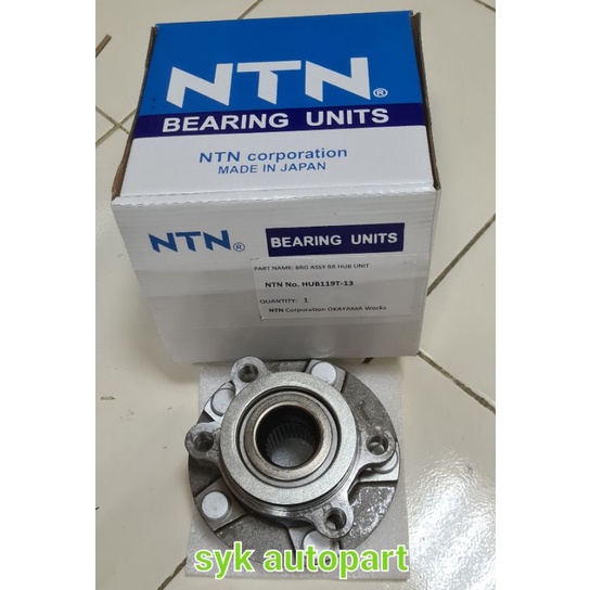 Bearing roda depan XTRAIL/JUKE/HUB 119T-13 NTN