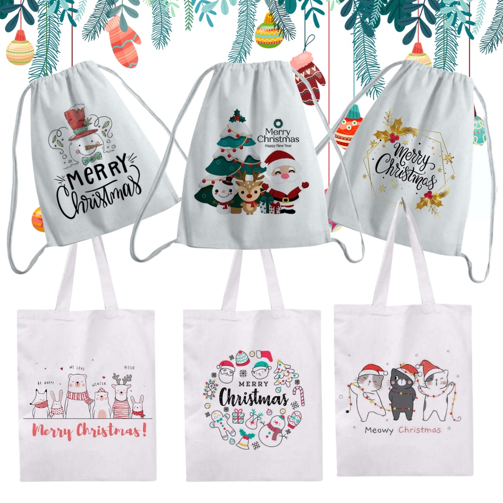 Tote Bag &amp; String Bag Edisi Natal